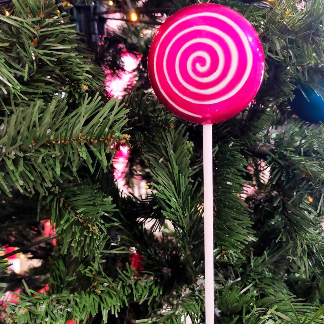 Hanging Lollipops - Hot Pink Swirl