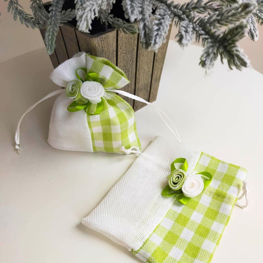 Green Fabric Gift Bag