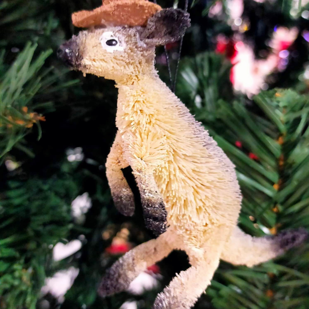 Grey Kangaroo Hanging Decoration
